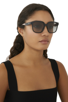 D-Frame Gradient Sunglasses